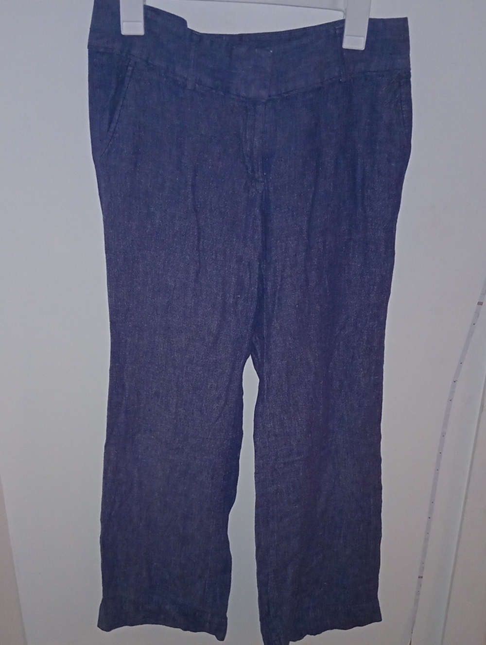 LOFT Ann Taylor Marisa Trouser Dark Indigo Size 6 Wide Leg